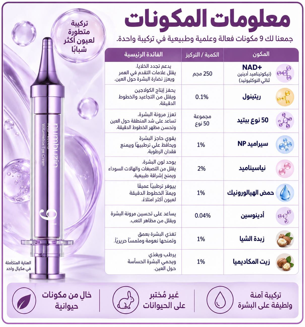 المكونات